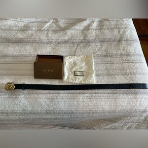 Gucci Black Black Leather Belt